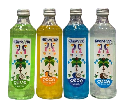 هرمود شیشه با تیکه نارگیل